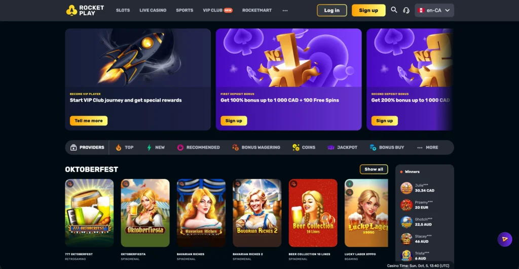 RocketPlay Casino review