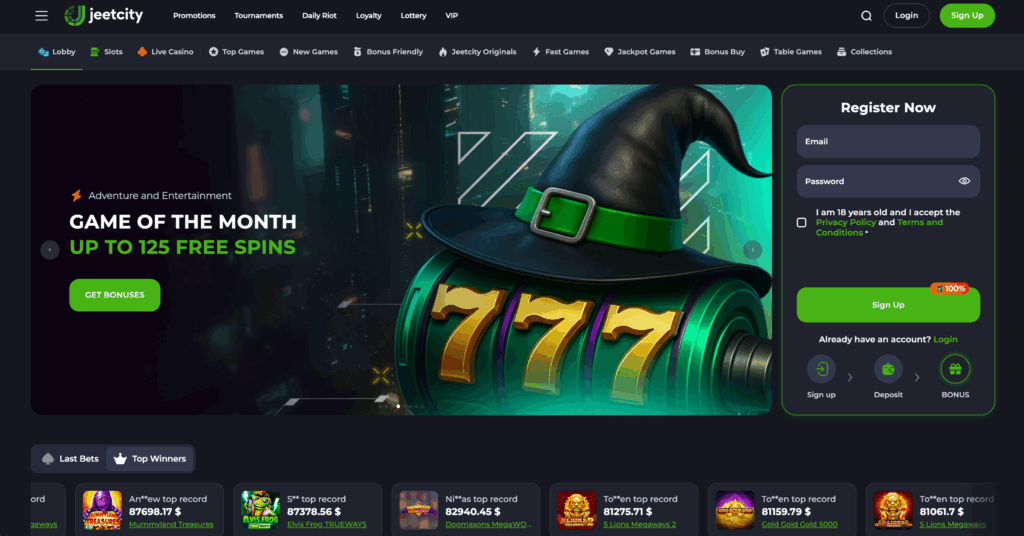 JeetCity Casino Review Canada