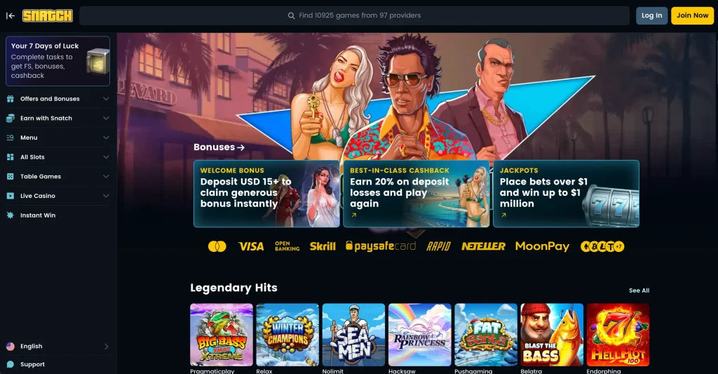 Snatch Casino review
